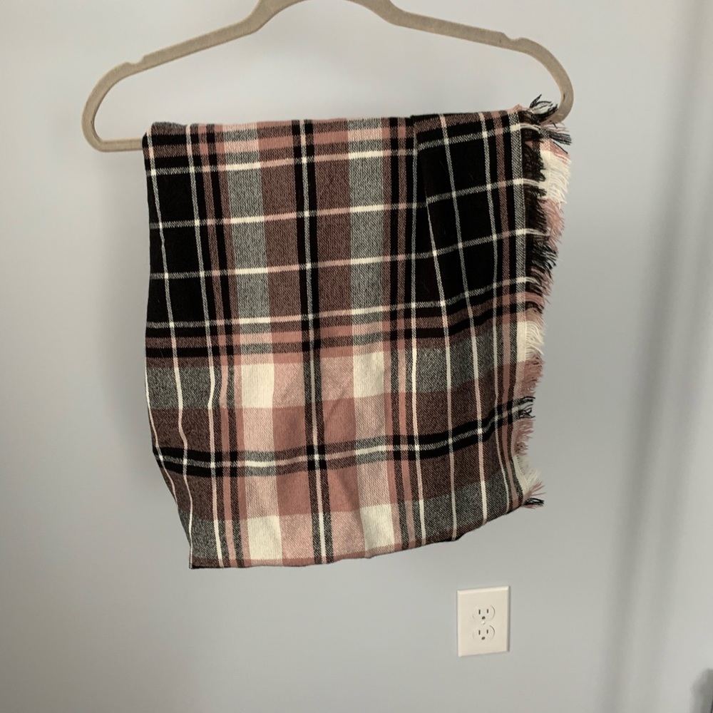 Pink & Black Infinity Scarf